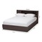 Baxton Studio Larsine Modern Brown Finished Queen Size Platform Storage Bed 148-8260 - alternate 3